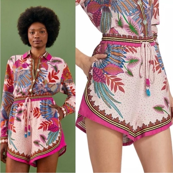 Farm Rio pink macaw set. Size Medium - Picture 3 of 9